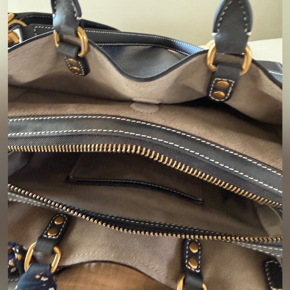 Quince Italian Leather Medium Convertible Satchel - Black - Picture 3 of 7